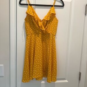Speechless Yellow Dress with White Dots